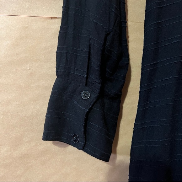 LSPACE | Daydream Tunic Swim Cover-Up Wrap Dress Mini Black Size L - Picture 11 of 13